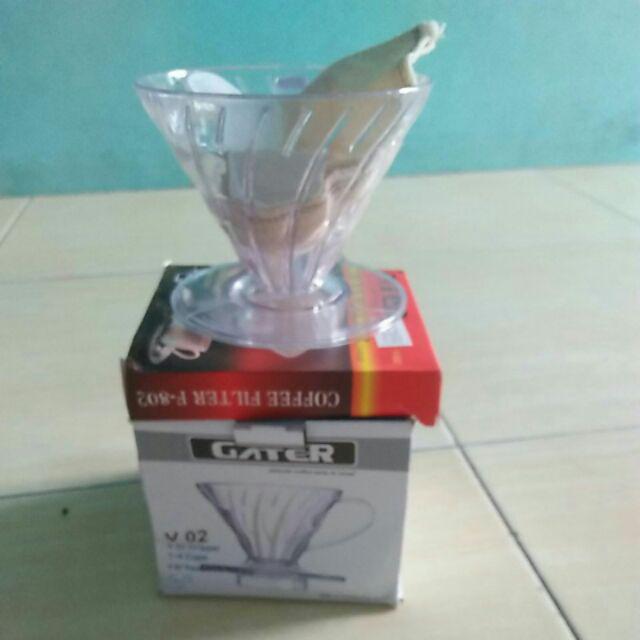 V60 Transparant Filter / V 02 Dripper 1-4 Cups / V60 Dripper 02 For 1-4 Cups With Measuring Spoon