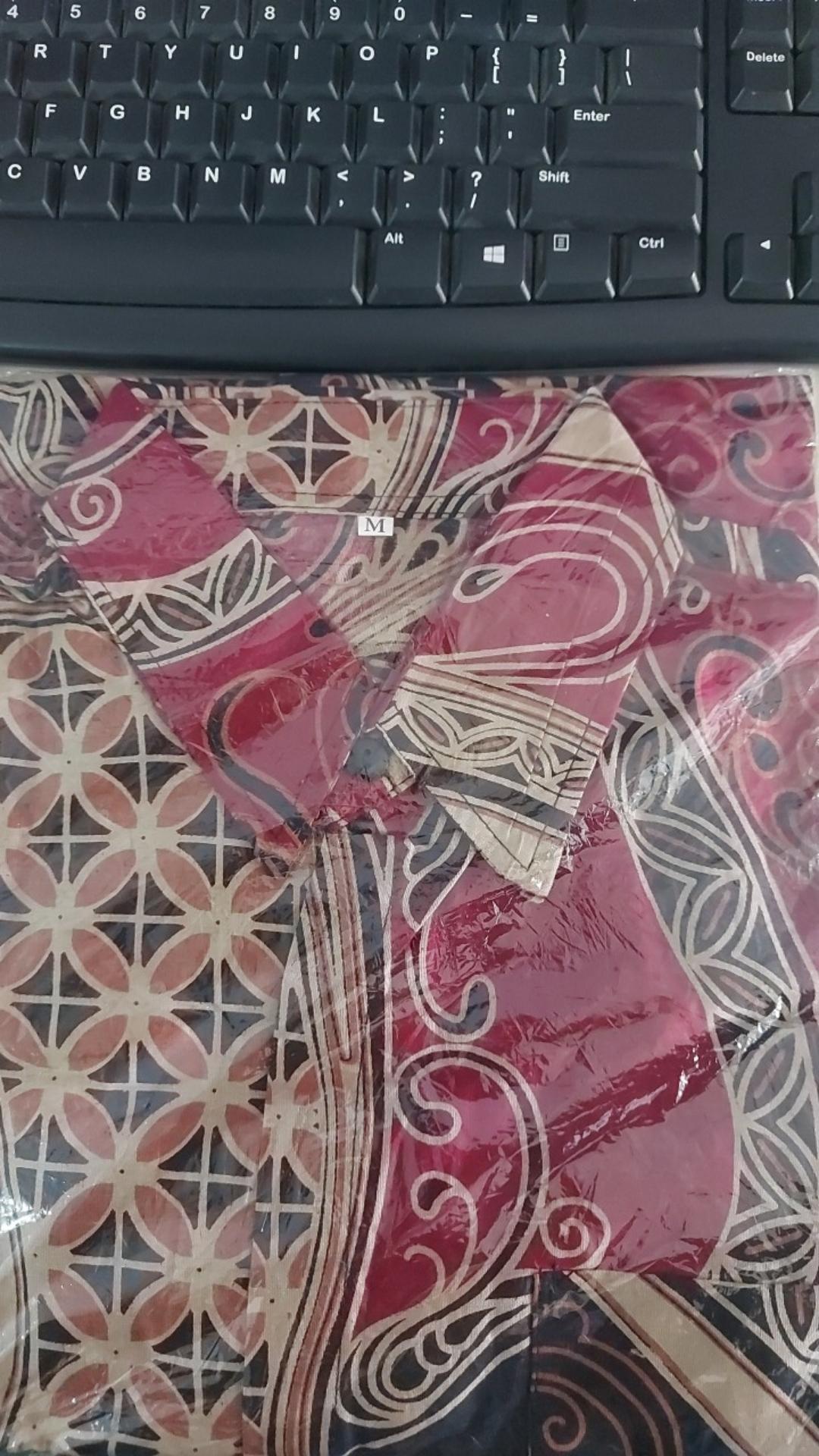 Batik Couple Keluarga Sania Ruffle Ori Ndoro Jowi Dnt Motif Banyu Mili Merah Marun Termurah Shopee