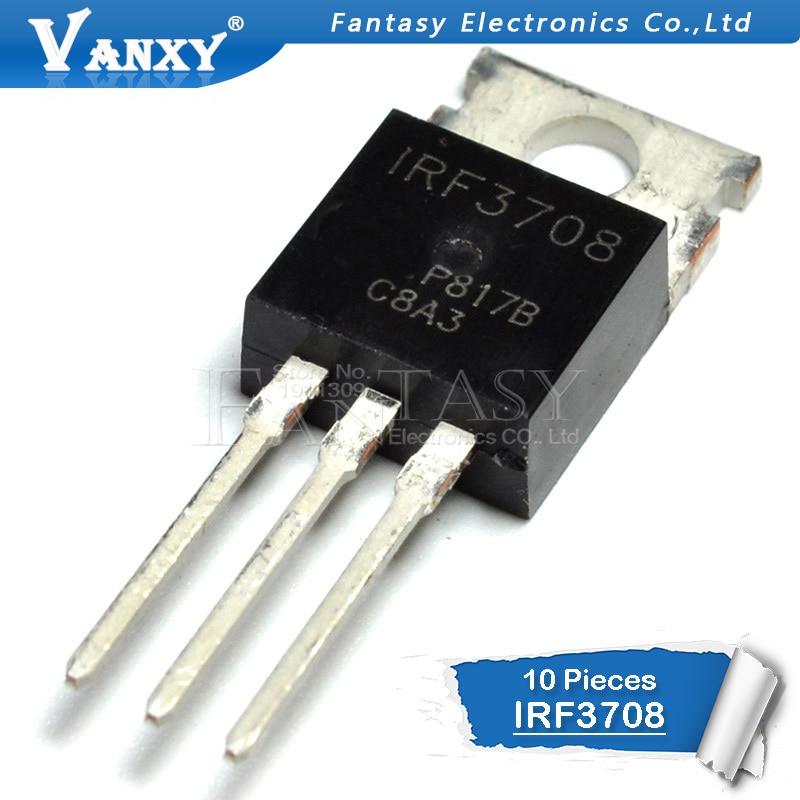 10pcs Irf3708 To-220 Irf3708Pbf To220 30v 62a