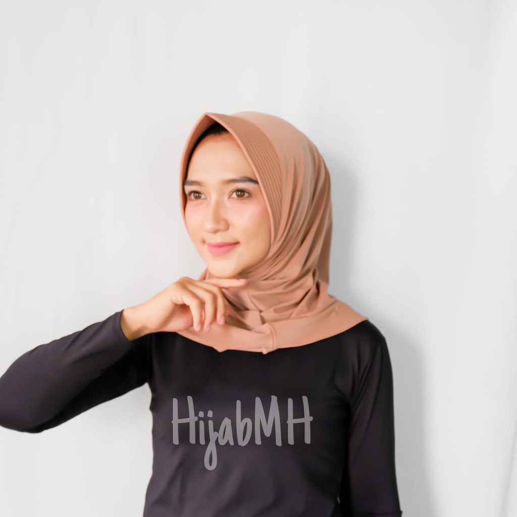 [PREMIUM] jilbab instan / jilbab sport / hijab olahraga / bahan jersey / tidak bikin geurah