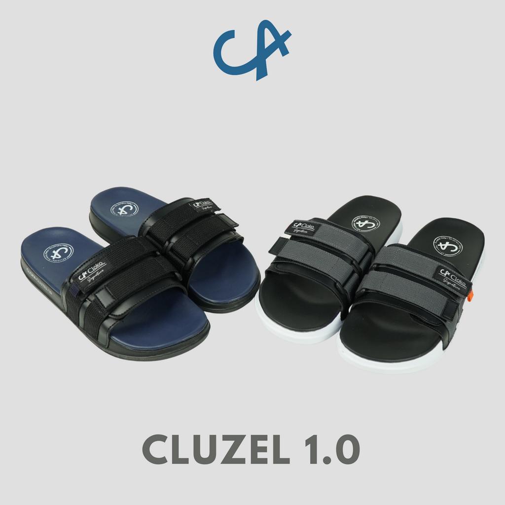 Sandal Pria Slide Slop Santai Anti Air Ringan Sendal Cowok Dewasa Selop Slip On Anti Slip Cloka - Cluzel 1.0