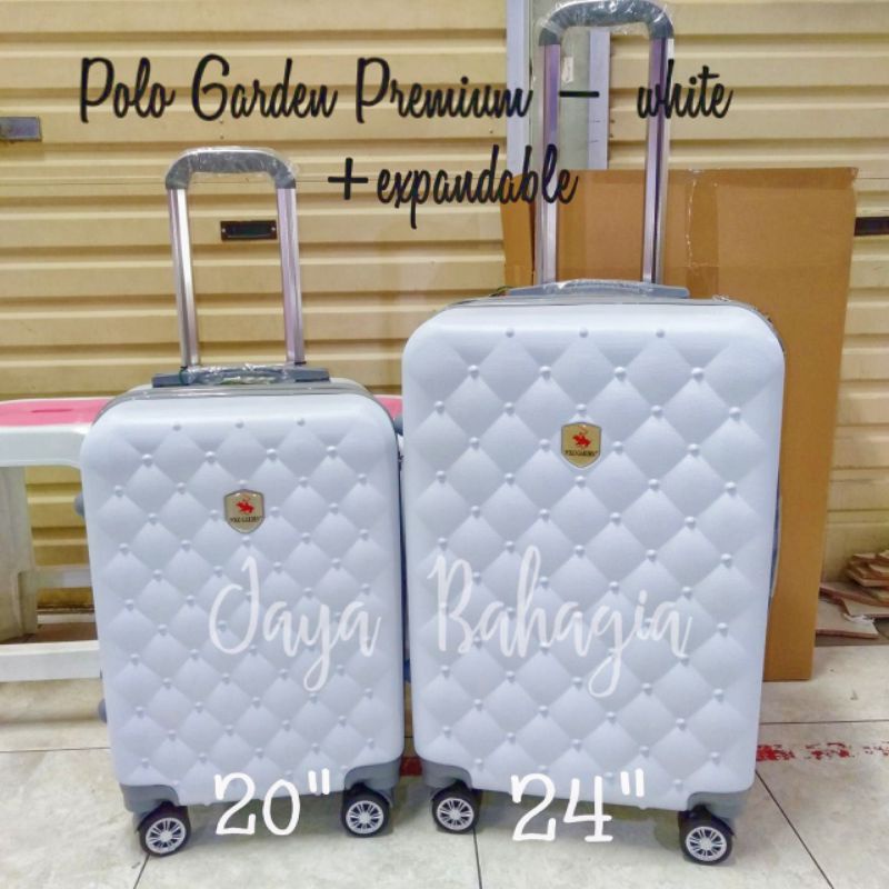 Koper Fiber 24 Inch Polo Garden Expandable Premium Roda 4 Putar Ukuran Bagasi