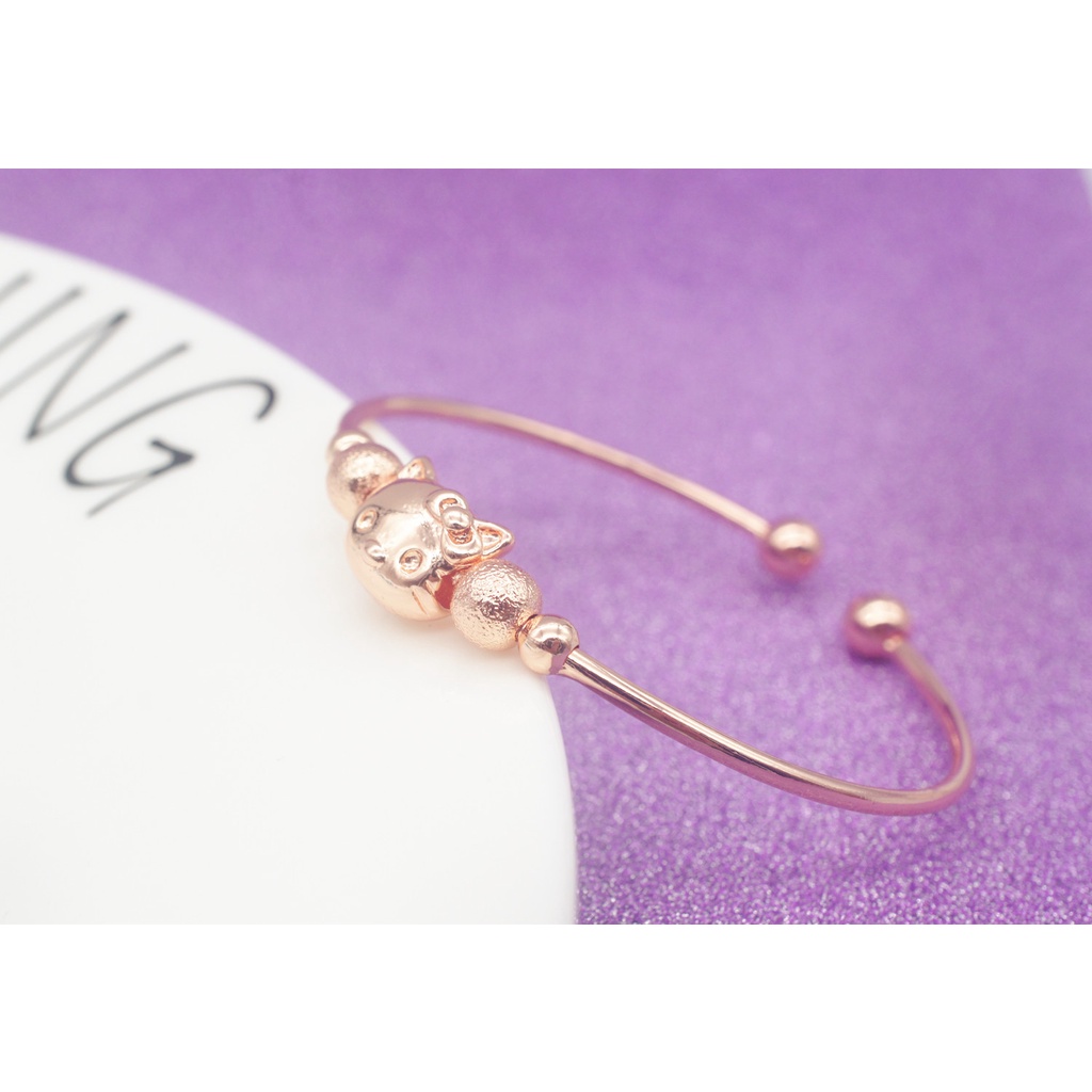 925 Perak gelang untuk wanita Perhiasan Fashion kucing lucu SZ060