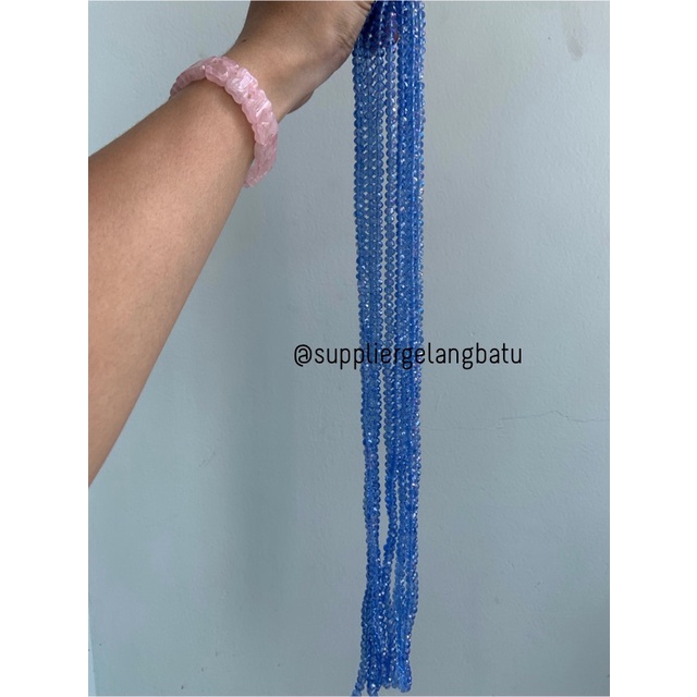 Crystal Ceko 6mm BIRU UNGU KUARSA kuarsa kristal blue purple quartz