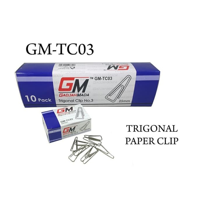 10 PACK ALAT TULIS PAPER CLIP NO. 3 GM-TC03