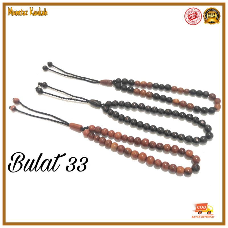 Gelang tasbih kaokah 33 bulat kepala koka kokka kaoka