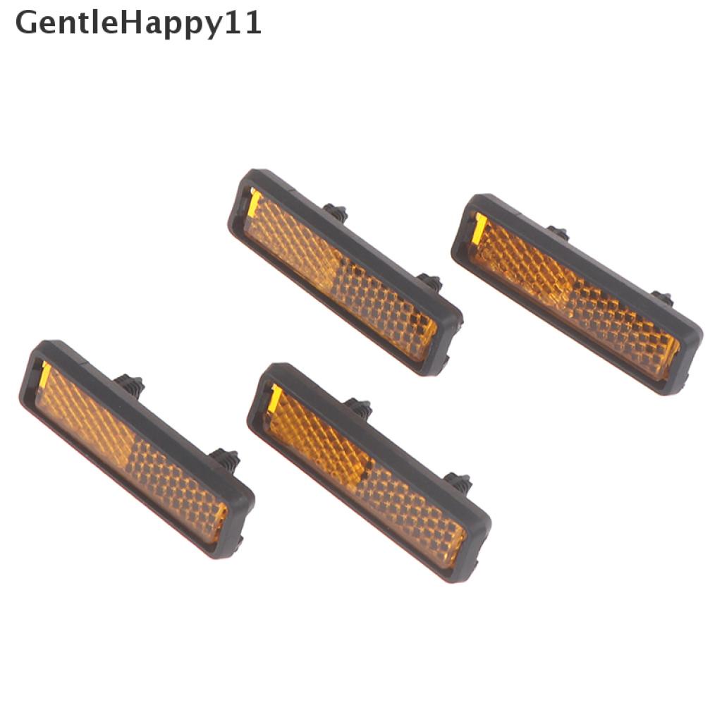 Gentlehappy 4pc Pedal Sepeda Reflektor Safety Night Cycling Reflektif Tahan Lama