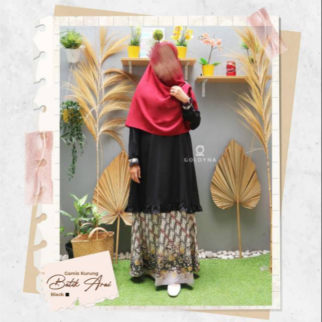 Gamis Kurung Batik Arai Dress Original by Goldyna