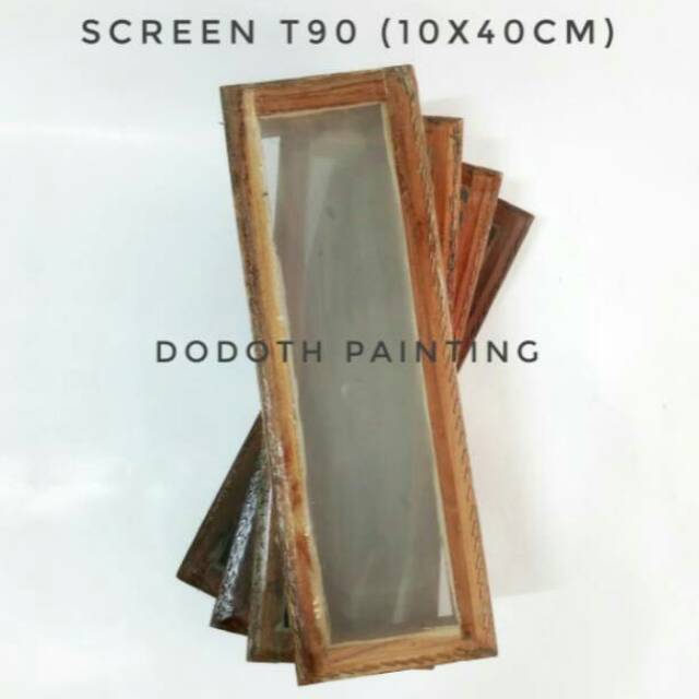 

Screen T90 (10x40cm) Sablon Manual Cat Plastisol dan Aquasol