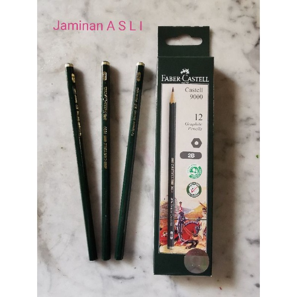 

Pensil faber castell 2B asli