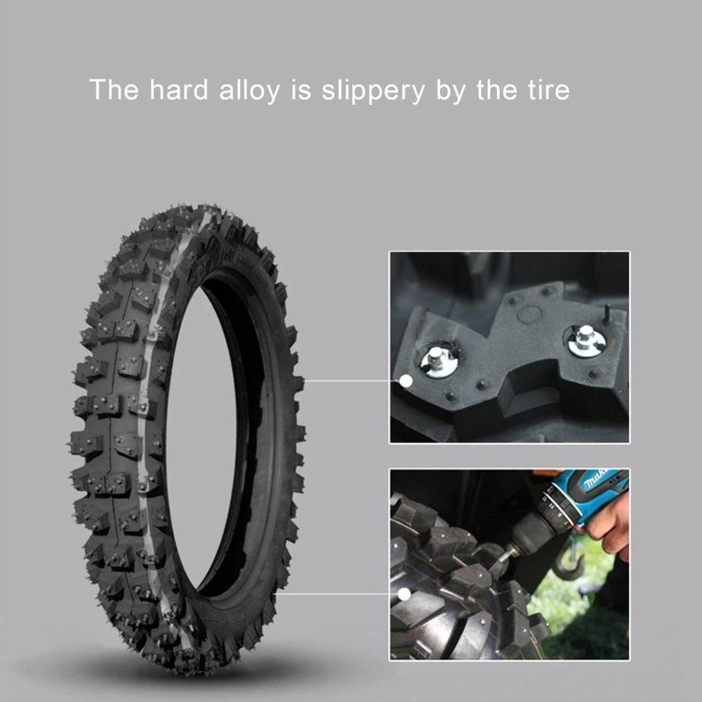 TOP Paku Sekrup Anti Slip Perlengkapan Sepeda Motor Tahan Lama Aksesoris Anti Selip Ban Studs