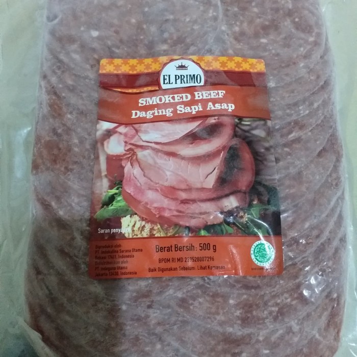 

Daging Asap - Smoked Beef / Daging Asap El-Primo 500Gr