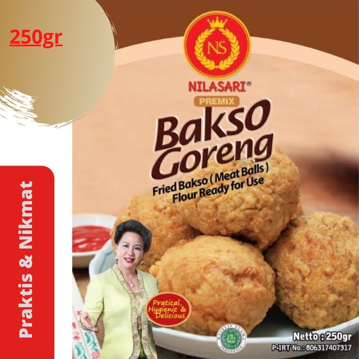 

Tepung Bakso Goreng 250 gr Tepung Instant Premix Bakso Goreng Nilasari