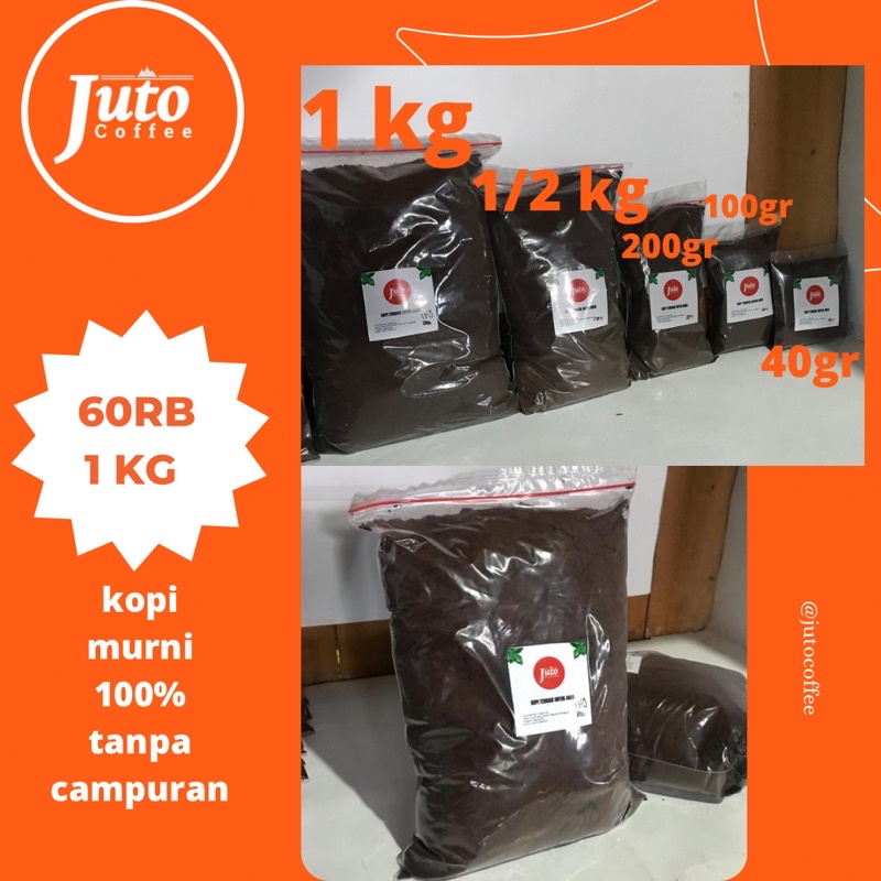 

juto coffe kopi bubuk 100% murni
