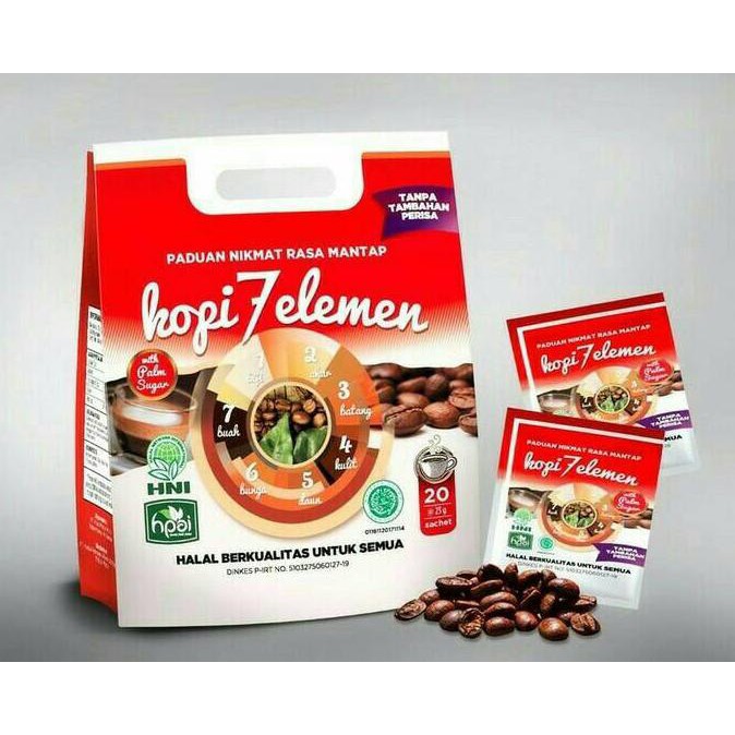 

Kopi 7 Elemen HPAI Original 20 Sachet