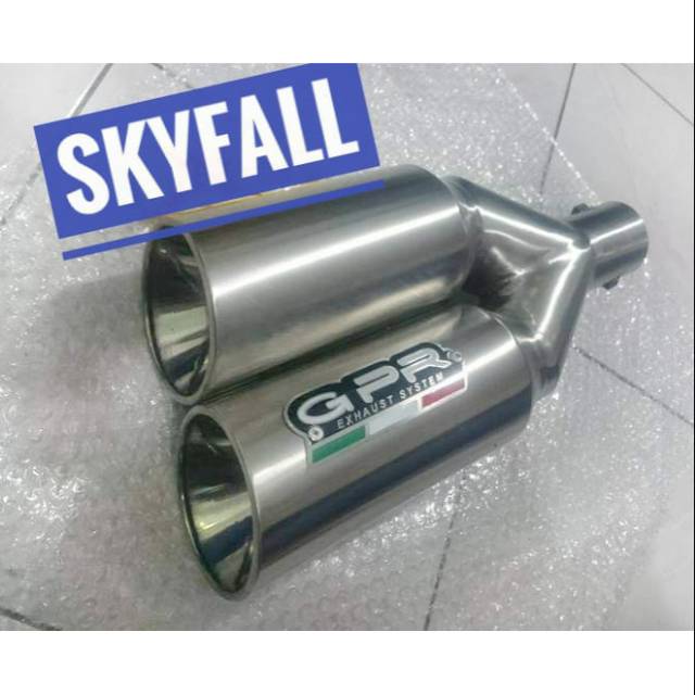 Knalpot Racing GPR Double Hole Dua Lubang Suara Moge