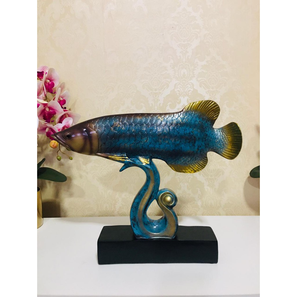 HOMEDEKOR#FSH Pajangan Patung Ikan Arwana / IKAN ARWANA / IKAN ARWANA / PAJANGAN ARWANA
