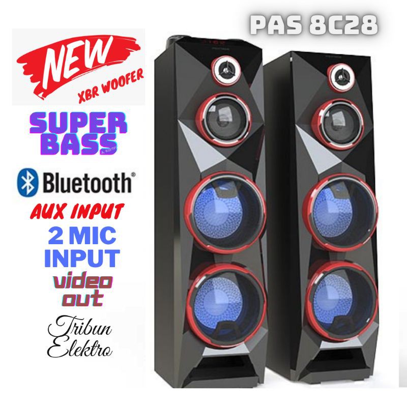Speaker Polytron PAS 8C28 Merah Speaker Aktif