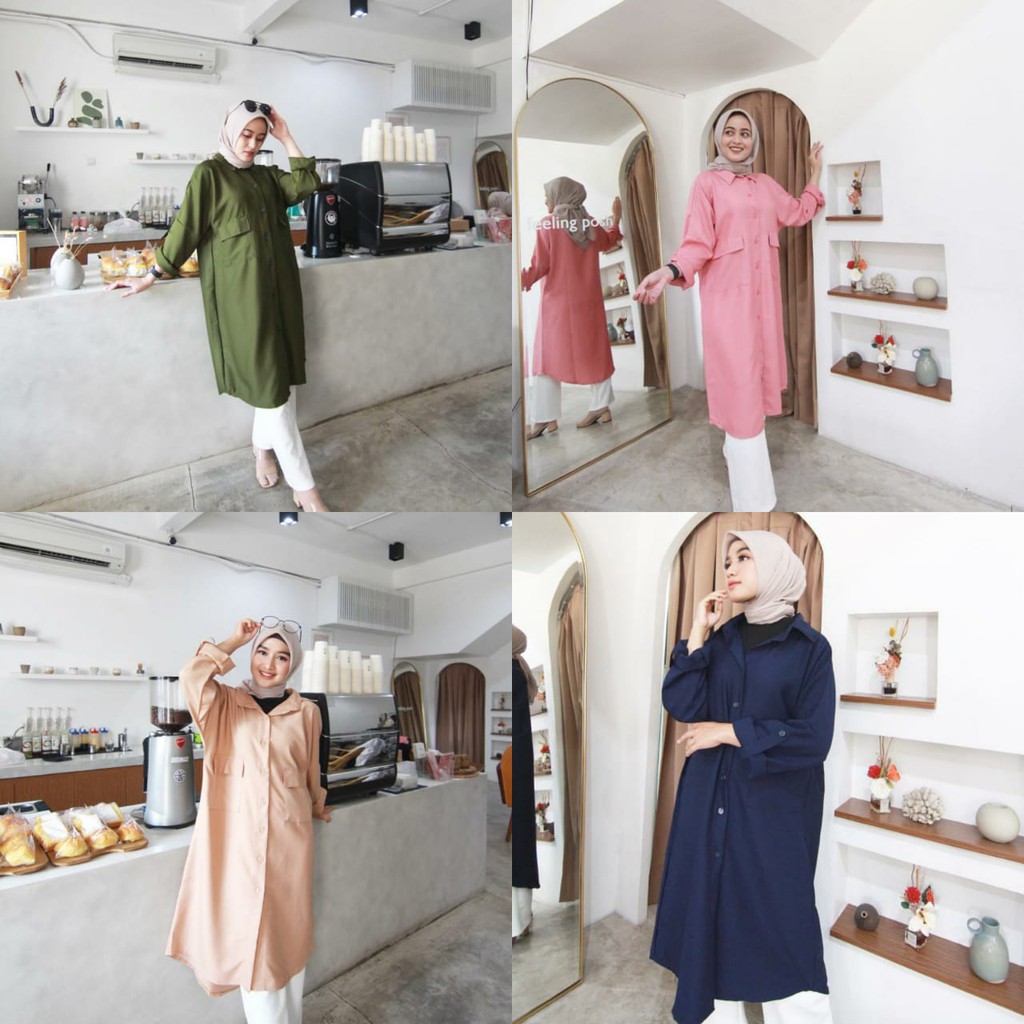 Bisa COD RESSIANA TUNIK – Tunik Jual baju atasan murah Jual baju muslim wanita