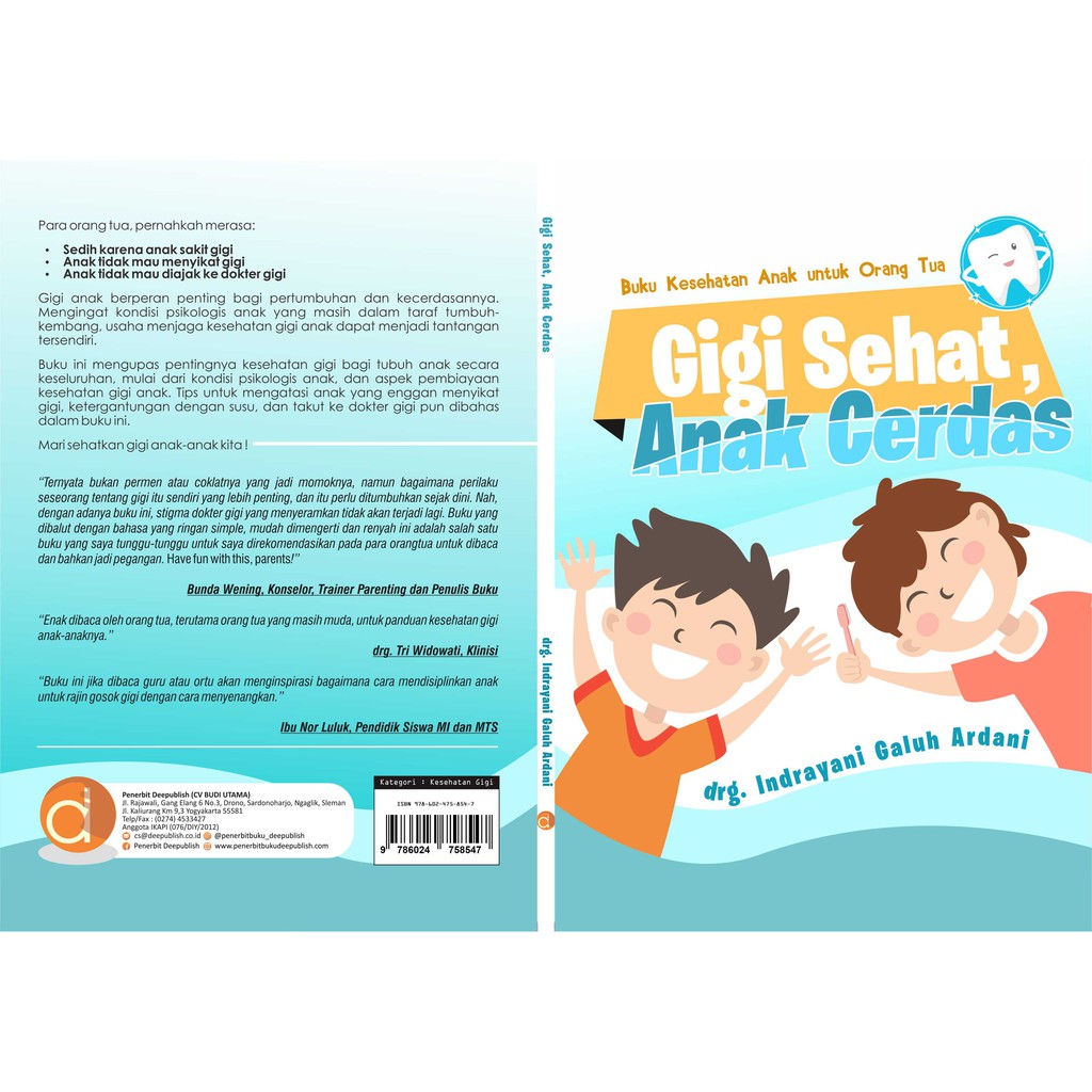 Jual Deepublish - Buku Kesehatan Anak Untuk Orang Tua Gigi Sehat Anak ...