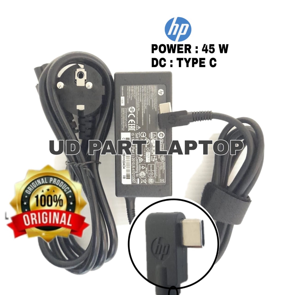 Adaptor Charger Casan Laptop HP Pavilion X2 HP ProBook 430 G7 MAX 15V 3A 45W USB TYPE C ORIGINAL