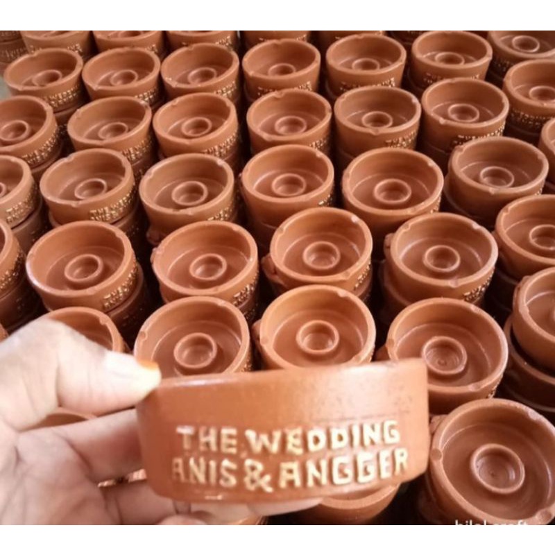 SOUVENIR PERNIKAHAN MURAH | SOUVENIR TEMPAT LILIN ASBAK BULAT | MINIMAL 100 PCS