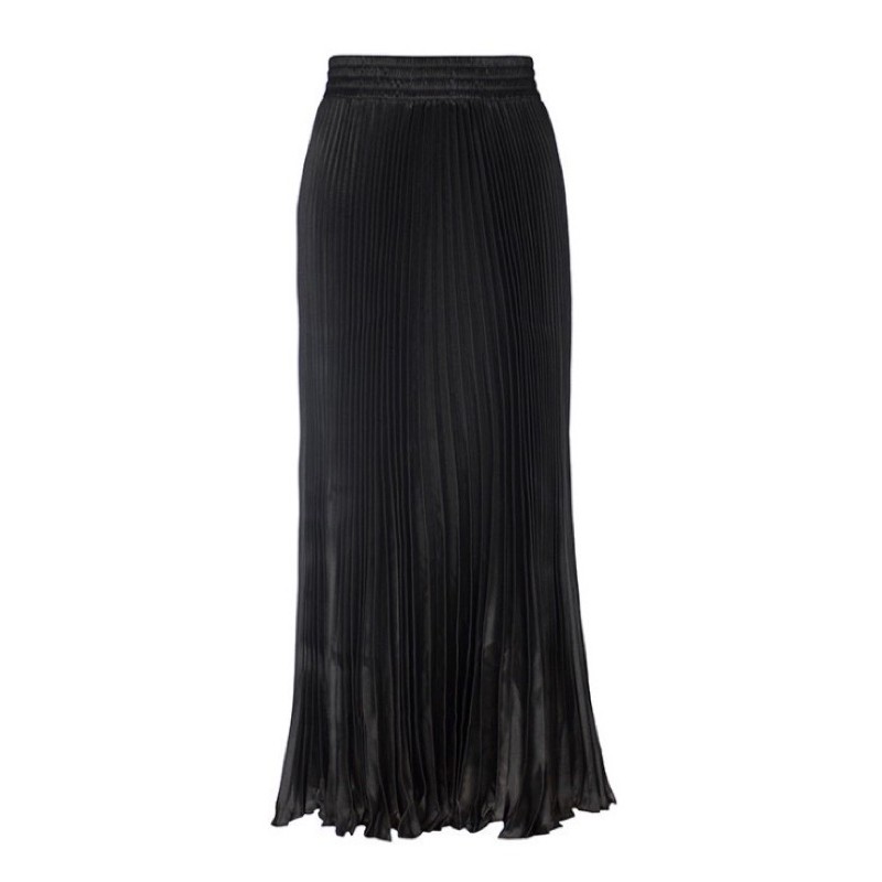 Metallic Pleated Mermaid Long Skirt Import Premium ( Rok Duyung Metalik Prisket Panjang ) [Bisa COD]