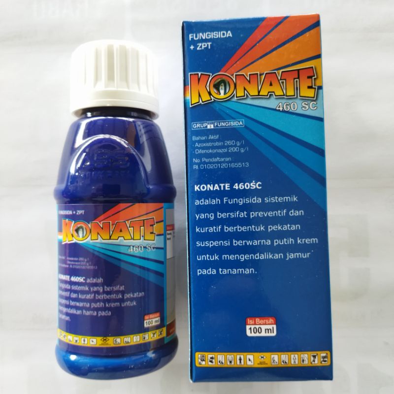 Fungisida KONATE 460SC 100ml, obat fungisida sistemik busuk daun,akar,buah