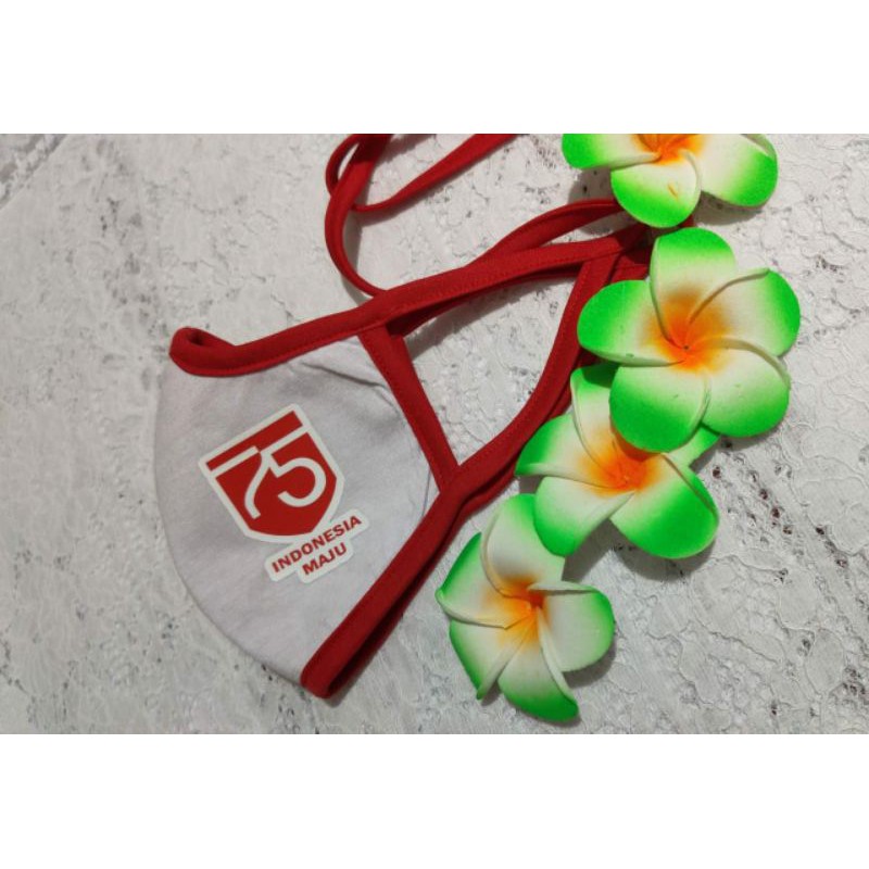 masker merah putih 2 ply