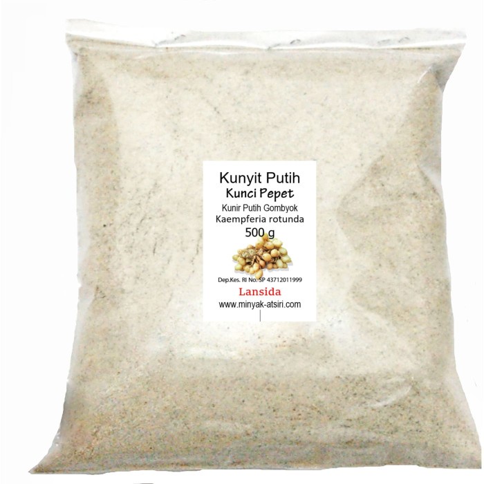 

Bubuk Kunir Putih 500 g TEMU RAPET Kunyit Putih Gombyok KUNCI PEPET Murah