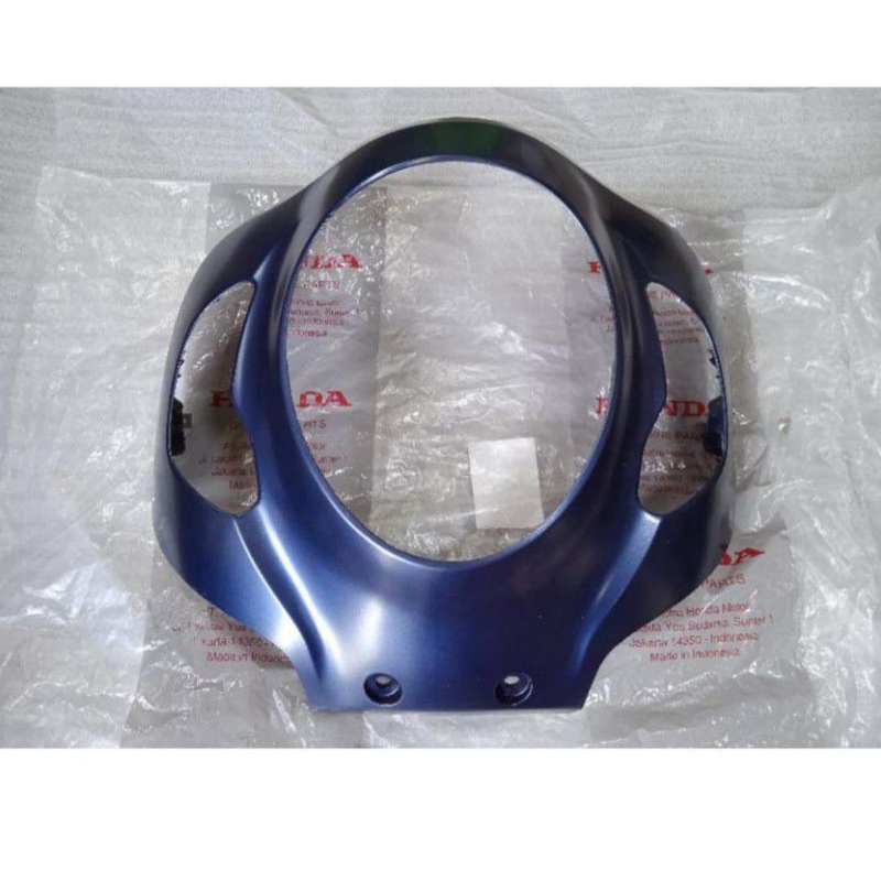 cover bodi body tameng lampu depan scoopy scopy led new k2f 2020 2021 2022 prestige biru
