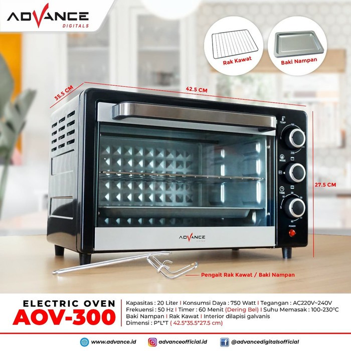 Oven Listrik Advance 20 Liter