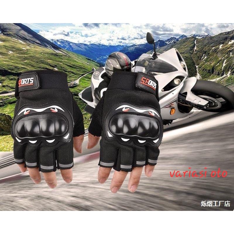 Sarung Tangan Motor Pria Dewasa Gloves Full Jari Dan Setengan Jari