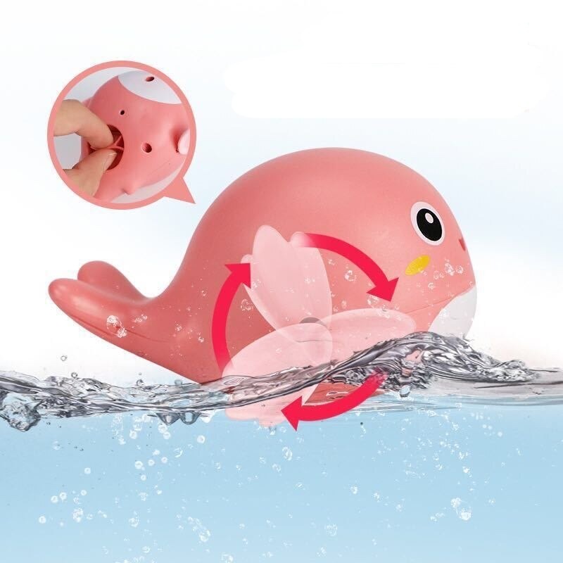 [BISA COD] 1 Pcs Mainan Mandi Bayi Bentuk Ikan Fish Dolphin Berenang Model Berenang Diputar Bath toys