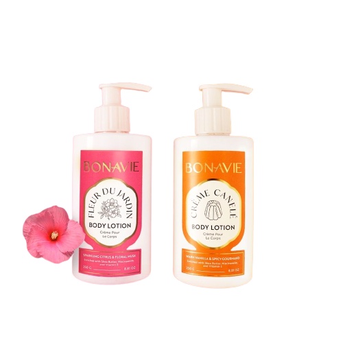 BONAVIE Body Lotion Package Fleur du Jardin &amp; Crème Canele