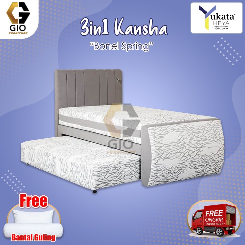 Kasur Yukata Heya Springbed 3in1 Kansha ( Full Set )