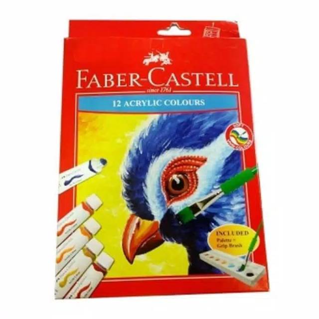 

Faber Castell Cat Acrylic Colours 12 Warna