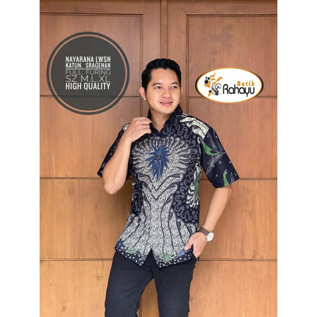 NAYARANA LAWASAN RAHAYU KEMEJA BAJU BATIK PRIA SOLO LENGAN PENDEK FULL FURING KATUN HALUS PREMIUM PROBOSETO CAKRA BUANA GINANDRA MAHOGRA SEMAR PUTIH NAGA BULAN  NISWARA PEKSI JAYA HANANGKARA PARI MOCCA TRENDY LARAS TIGA NEGERI AFANDI AMBARWATU BANYU BIRU