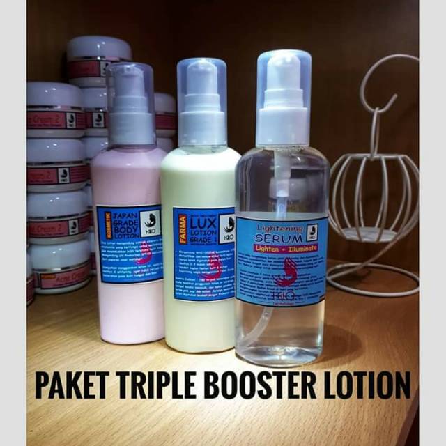 PAKET LOTION TRIPLE BOOSTER/ LOTION WHITENING/WHITENING BOOSTER/LOTION PEMUTIH
