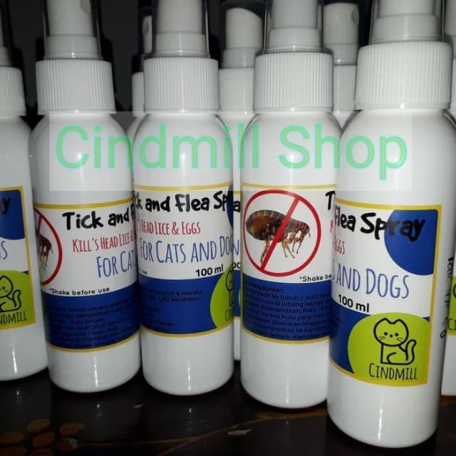 Obat kutu spray 100ml efektif basmi kutu hewan kucing anjing kelinci  praktis dan ekonomis