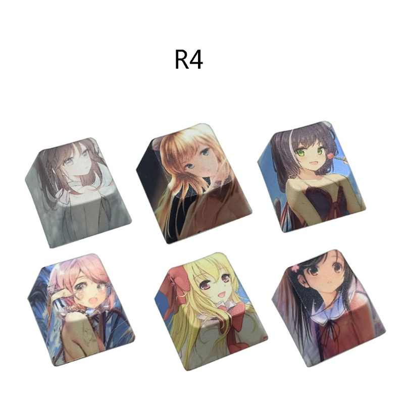 Btsg Anime Avatar Keycap Dye-Subbed PBT Keycap Cherry Profile Untuk Keyboard Mekanik