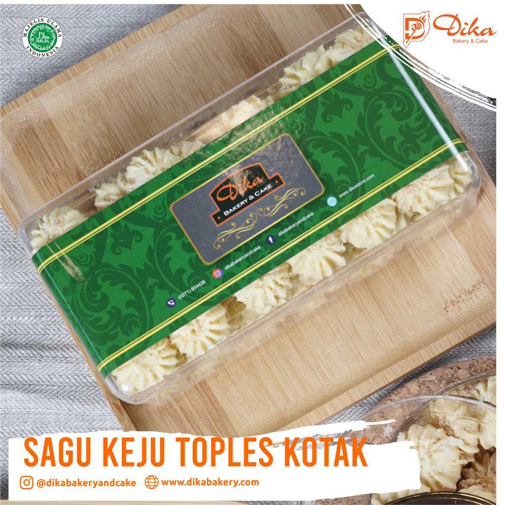 

Roti Kue Kering Sagu Keju Toples Kotak Dika Bakery