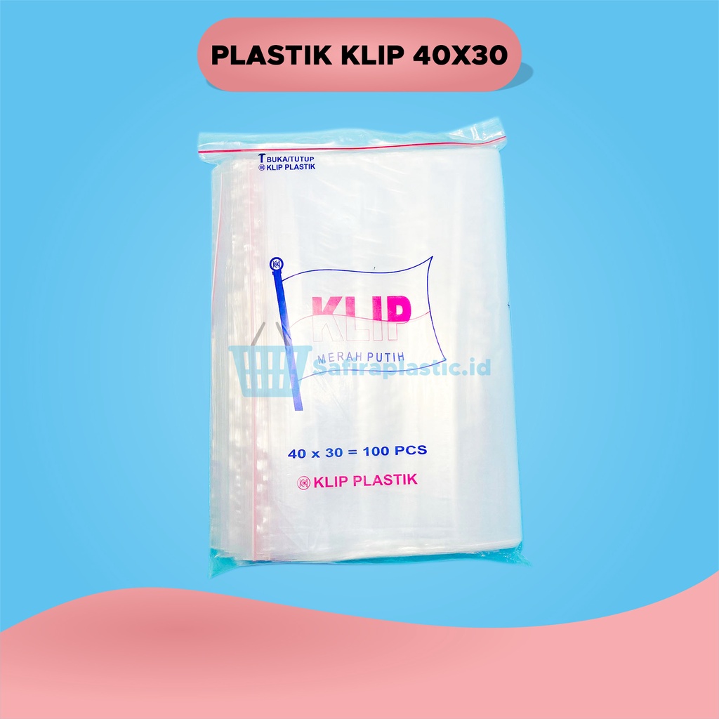 Plastik Klip 40x30cm (ECER) | PLASTIK ZIPLOCK | PLASTIK BAJU | PLASTIK PACKING BAJU | PLASTIK SEPATU