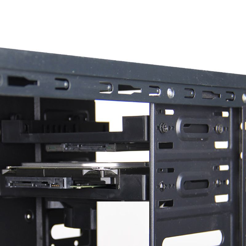 Btsg 5.25 Posisi Drive Optik Ke Braket Adaptor Kipas 3.5 Inch 2.5 Inch SSD 8CM