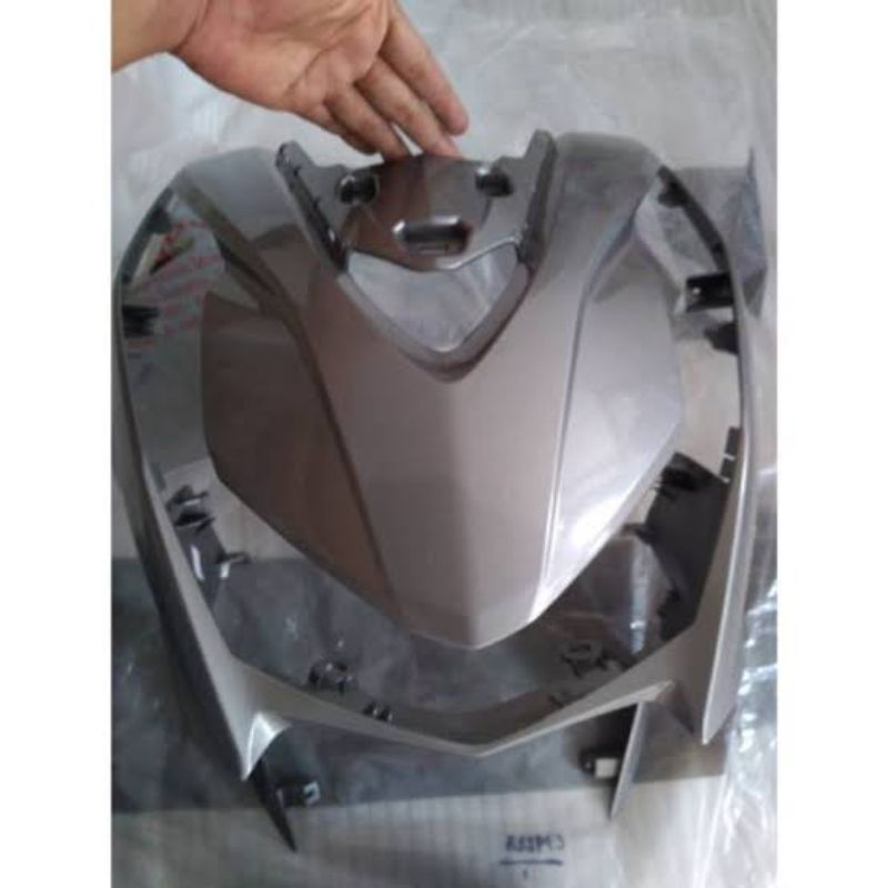 cover front panel tameng body depan beat iss street new led 2020 K1A silver glossy