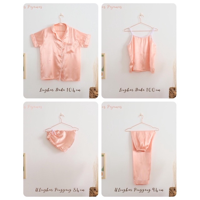 [7.7 Boombastis Sale⚡] - FAIRIES BELLE PF01 PREMIUM SATIN PAJAMA SET (FREE BOX PACKAGING)