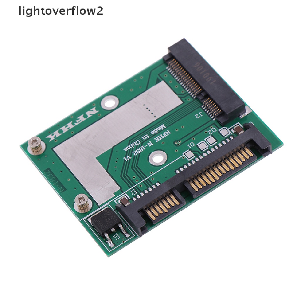 (Light2) Modul Adapter Konverter Msata Ssd Ke Sata 6.0gps 2.5