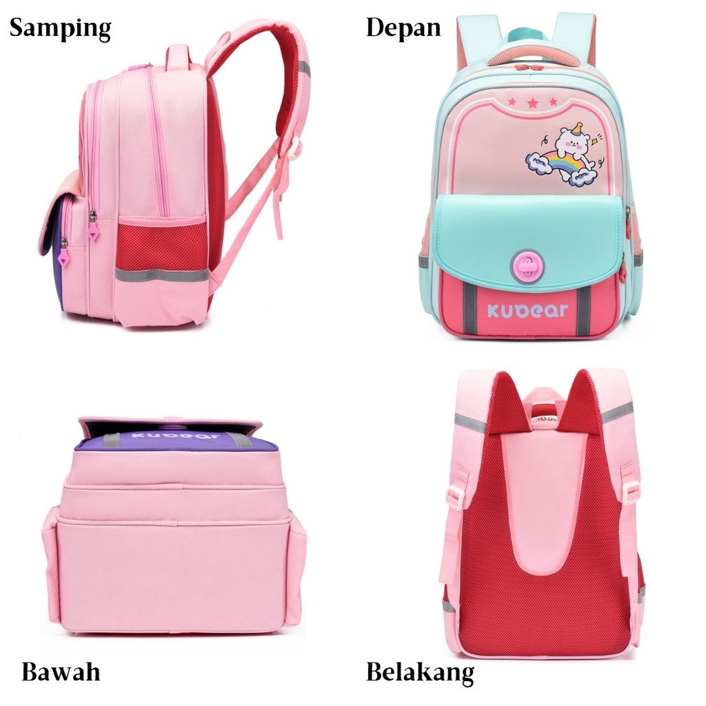 [MTOYS] Tas Ransel Anak Sekolah Karakter Unik Warna Cakep Kualitas Import Premium -M0208