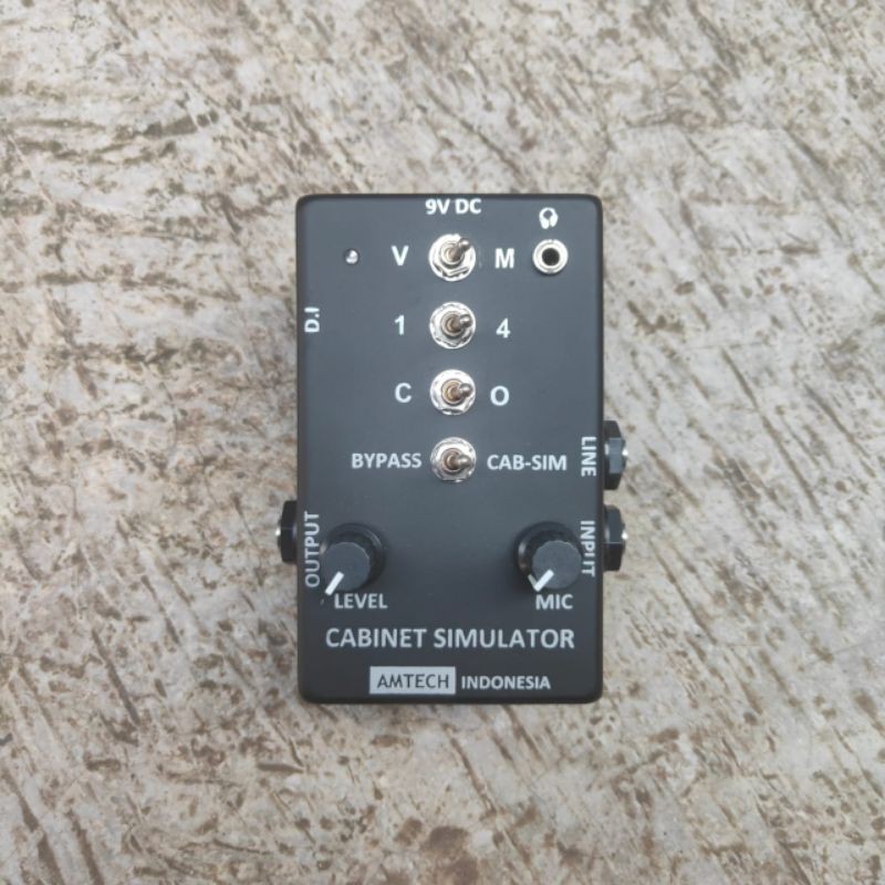 Cabsim / Cabinet Simulator AMTECH alat direct Gitar ke mixer simulasi analog mic todong