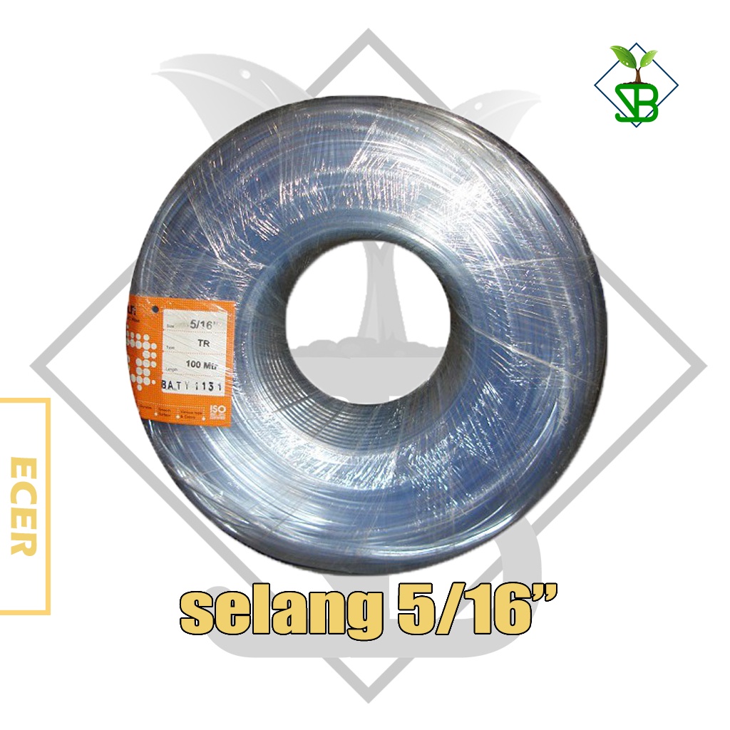 Selang Transparan 5/16&quot;, selang aquarium, selang 5/16, selang penghubung nipple nipel nippel kelinci